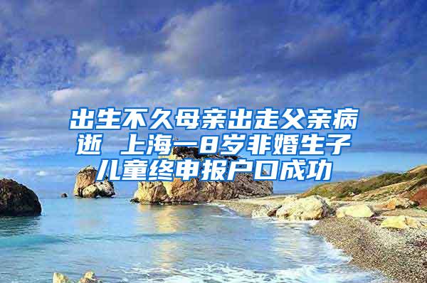 出生不久母亲出走父亲病逝 上海一8岁非婚生子儿童终申报户口成功