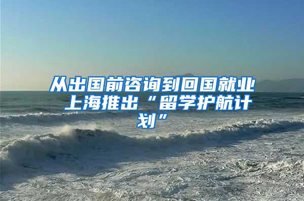 从出国前咨询到回国就业 上海推出“留学护航计划”