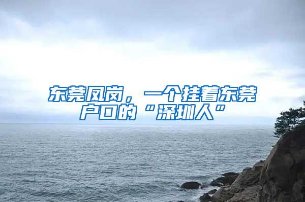 东莞凤岗，一个挂着东莞户口的“深圳人”