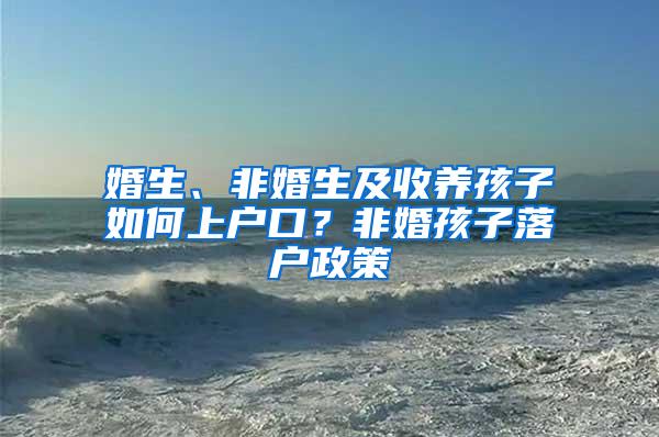 婚生、非婚生及收养孩子如何上户口？非婚孩子落户政策