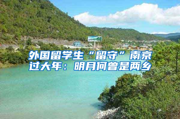 外国留学生“留守”南京过大年：明月何曾是两乡