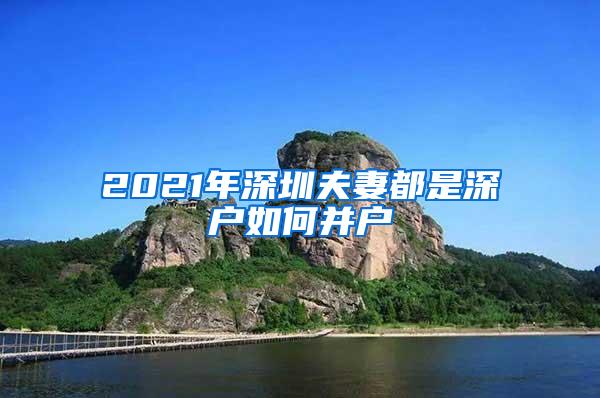 2021年深圳夫妻都是深户如何并户