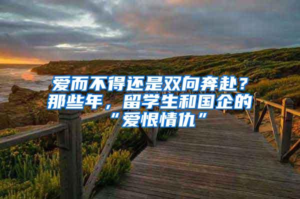 爱而不得还是双向奔赴？那些年，留学生和国企的“爱恨情仇”