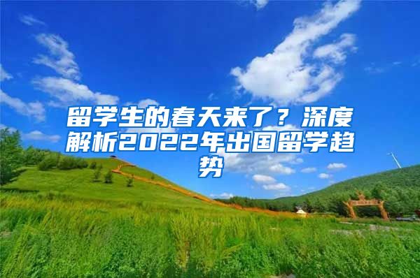 留学生的春天来了？深度解析2022年出国留学趋势