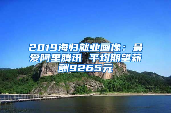 2019海归就业画像：最爱阿里腾讯 平均期望薪酬9265元