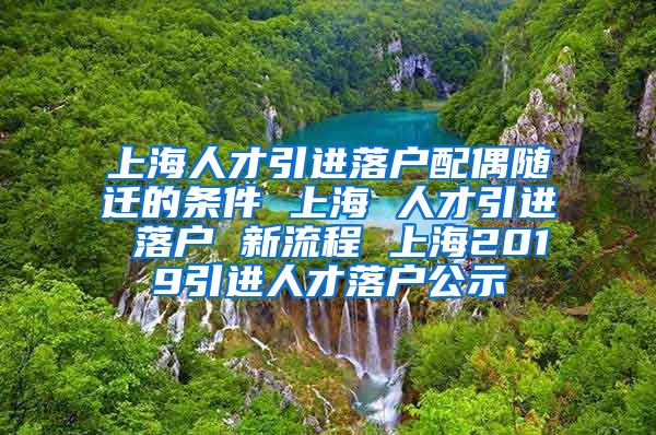 上海人才引进落户配偶随迁的条件 上海 人才引进 落户 新流程 上海2019引进人才落户公示