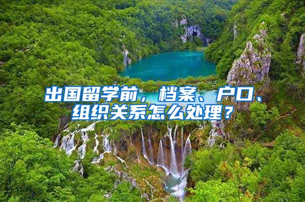 出国留学前，档案、户口、组织关系怎么处理？