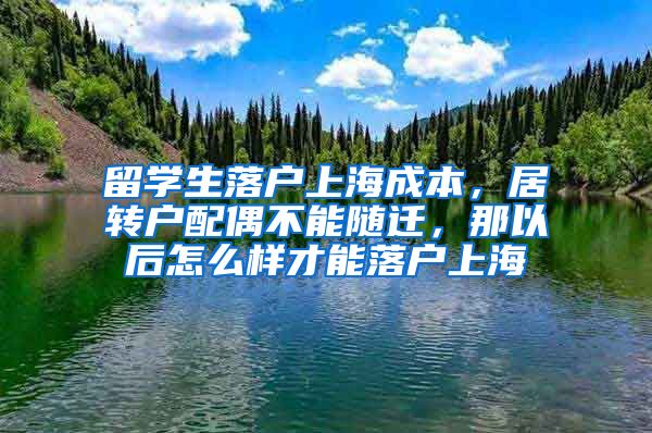 留学生落户上海成本，居转户配偶不能随迁，那以后怎么样才能落户上海