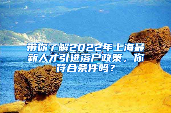 带你了解2022年上海最新人才引进落户政策，你符合条件吗？