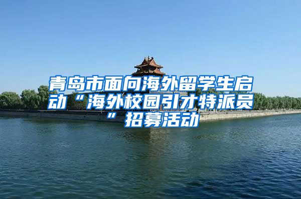 青岛市面向海外留学生启动“海外校园引才特派员”招募活动