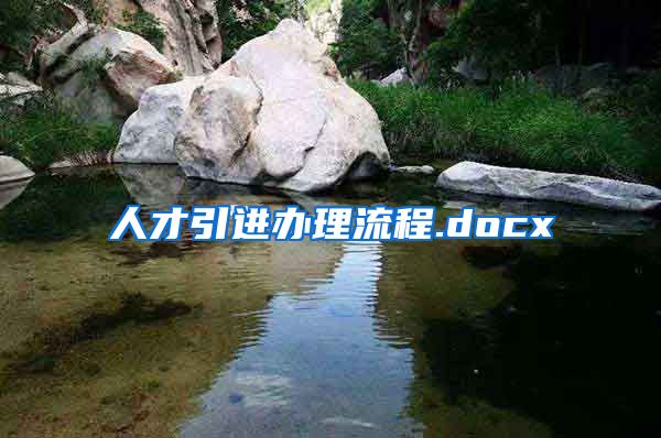 人才引进办理流程.docx