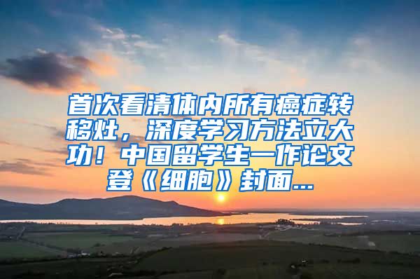 首次看清体内所有癌症转移灶，深度学习方法立大功！中国留学生一作论文登《细胞》封面...