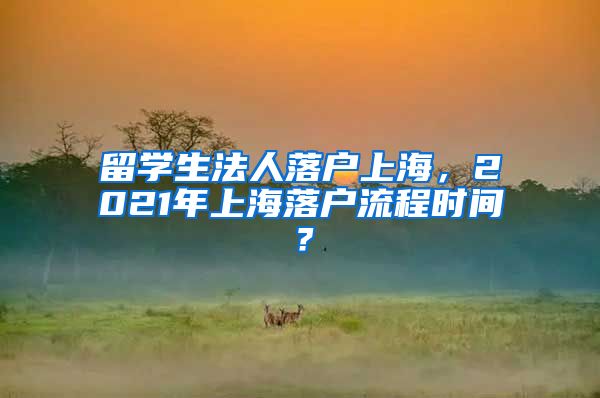 留学生法人落户上海，2021年上海落户流程时间？