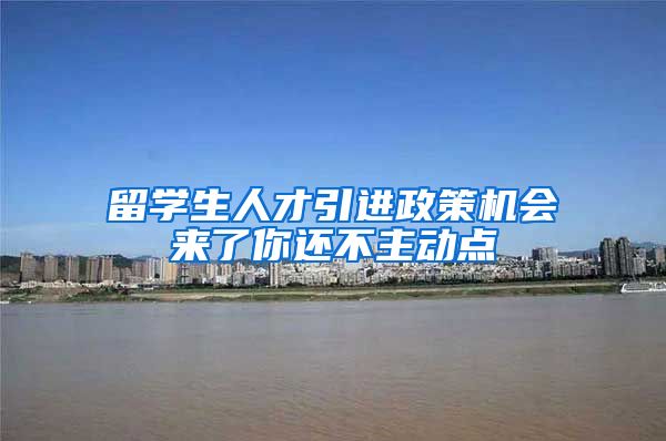 留学生人才引进政策机会来了你还不主动点