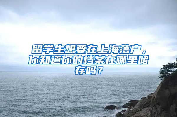 留学生想要在上海落户，你知道你的档案在哪里储存吗？