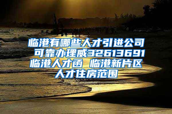 临港有哪些人才引进公司 可靠办理威32613691临港人才函 临港新片区人才住房范围