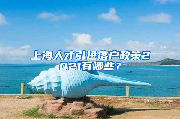 上海人才引进落户政策2021有哪些？