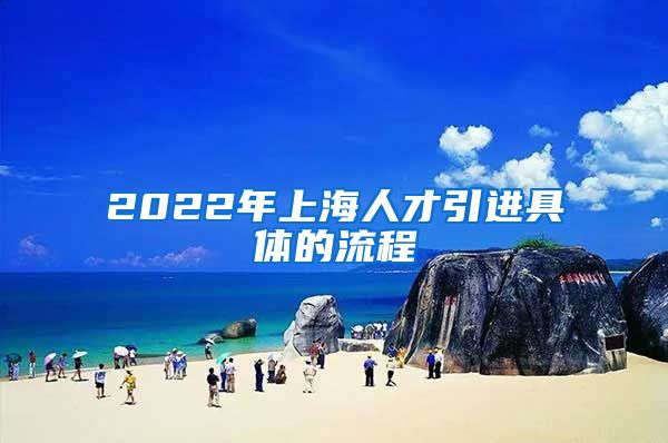 2022年上海人才引进具体的流程