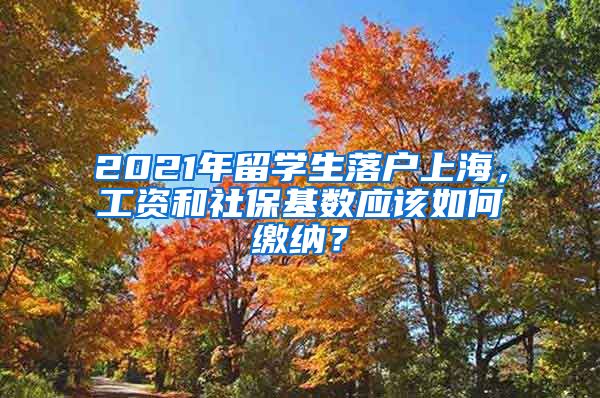 2021年留学生落户上海，工资和社保基数应该如何缴纳？