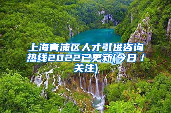 上海青浦区人才引进咨询热线2022已更新(今日／关注)