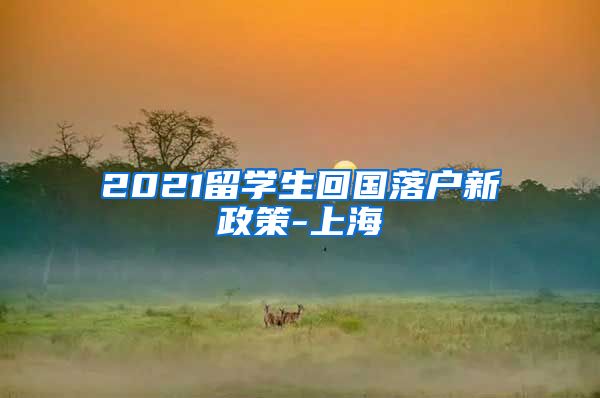 2021留学生回国落户新政策-上海