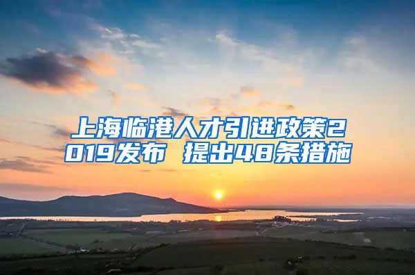 上海临港人才引进政策2019发布 提出48条措施