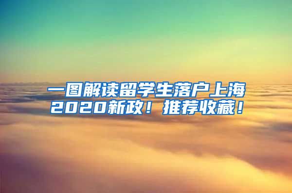 一图解读留学生落户上海2020新政！推荐收藏！