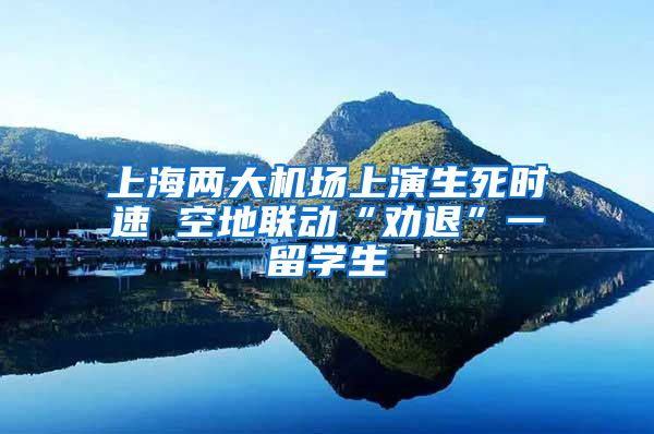 上海两大机场上演生死时速 空地联动“劝退”一留学生