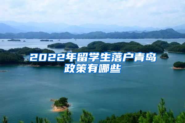 2022年留学生落户青岛政策有哪些