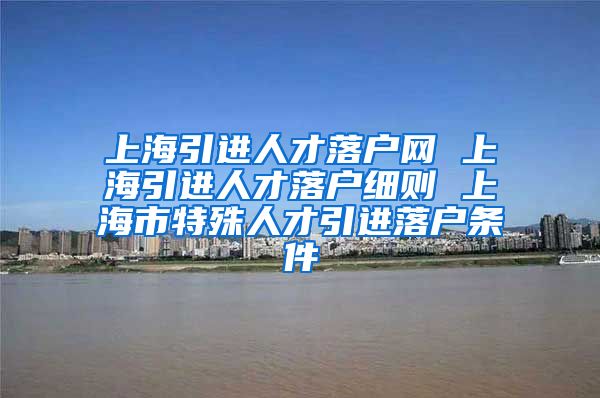 上海引进人才落户网 上海引进人才落户细则 上海市特殊人才引进落户条件