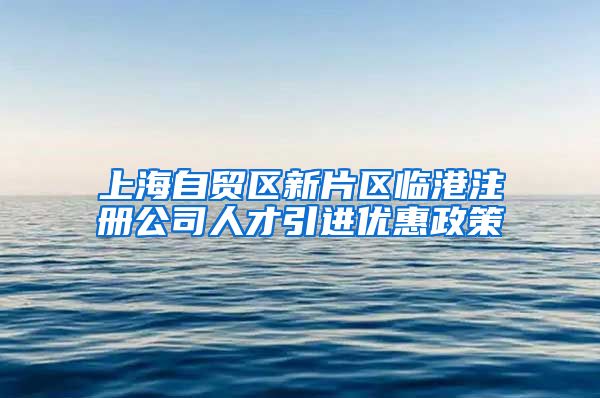 上海自贸区新片区临港注册公司人才引进优惠政策