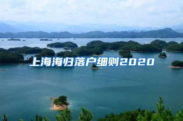 上海海归落户细则2020