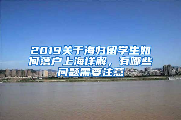 2019关于海归留学生如何落户上海详解，有哪些问题需要注意