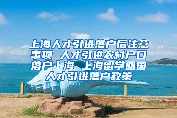 上海人才引进落户后注意事项 人才引进农村户口落户上海 上海留学回国人才引进落户政策