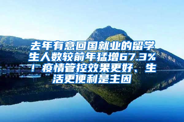 去年有意回国就业的留学生人数较前年猛增67.3%！疫情管控效果更好、生活更便利是主因