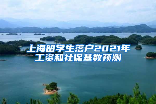 上海留学生落户2021年工资和社保基数预测