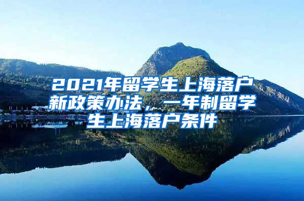 2021年留学生上海落户新政策办法，一年制留学生上海落户条件