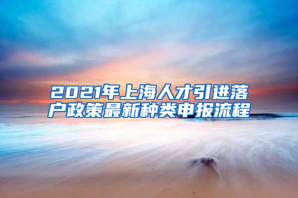 2021年上海人才引进落户政策最新种类申报流程