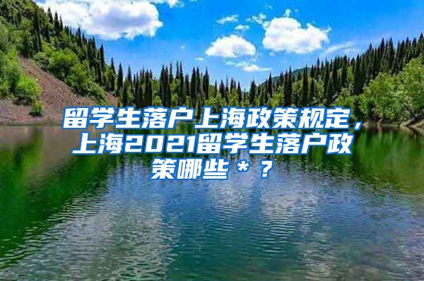 留学生落户上海政策规定，上海2021留学生落户政策哪些＊？