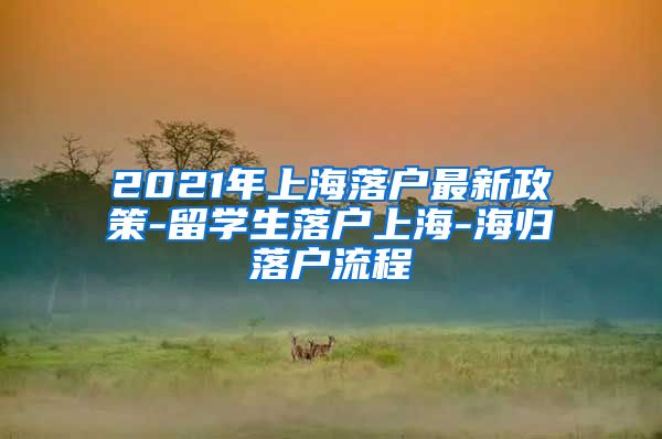 2021年上海落户最新政策-留学生落户上海-海归落户流程