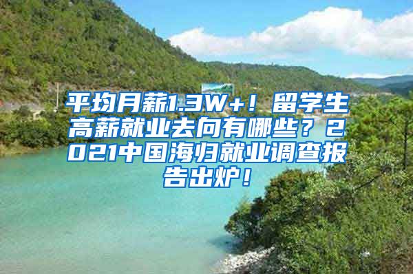 平均月薪1.3W+！留学生高薪就业去向有哪些？2021中国海归就业调查报告出炉！