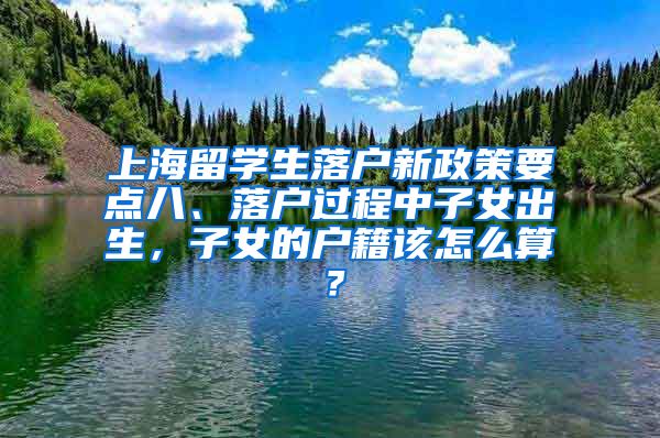 上海留学生落户新政策要点八、落户过程中子女出生，子女的户籍该怎么算？