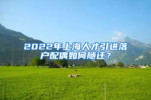 2022年上海人才引进落户配偶如何随迁？