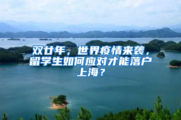 双廿年，世界疫情来袭，留学生如何应对才能落户上海？