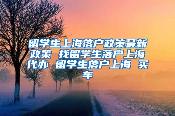 留学生上海落户政策最新政策 找留学生落户上海代办 留学生落户上海 买车