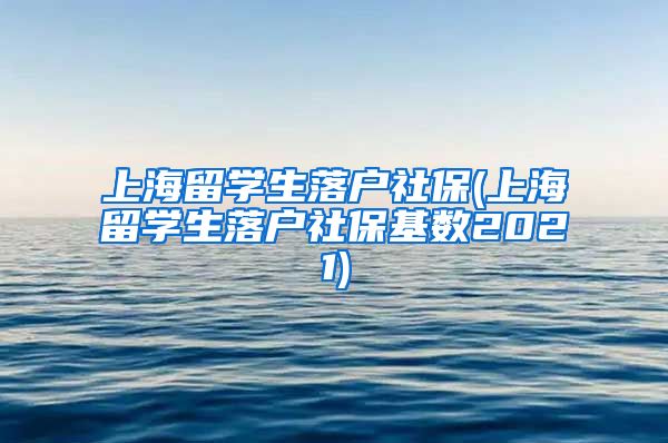 上海留学生落户社保(上海留学生落户社保基数2021)