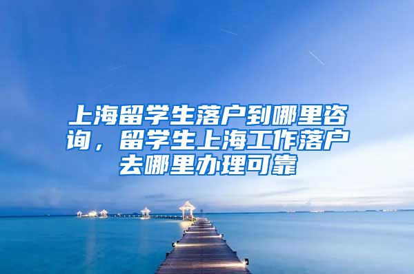 上海留学生落户到哪里咨询，留学生上海工作落户去哪里办理可靠