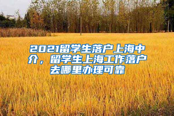 2021留学生落户上海中介，留学生上海工作落户去哪里办理可靠