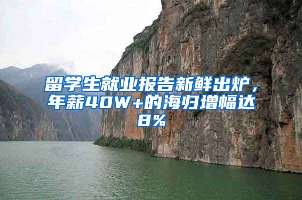 留学生就业报告新鲜出炉，年薪40W+的海归增幅达8%