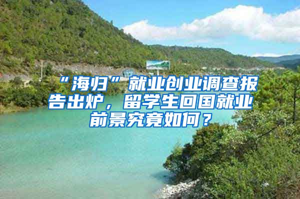 “海归”就业创业调查报告出炉，留学生回国就业前景究竟如何？